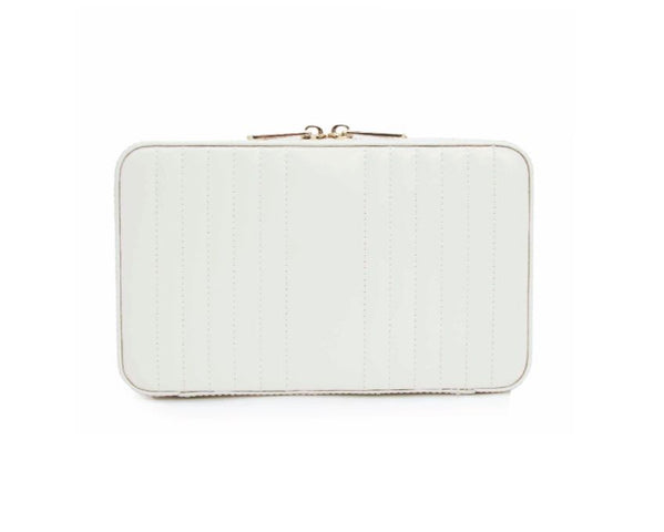 WOLF Jewellery Case Maria Zip Medium White