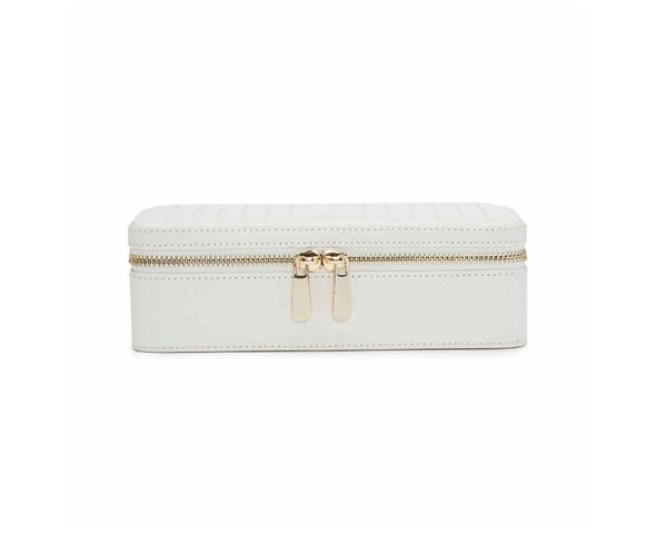 WOLF Jewellery Case Maria Zip Medium White