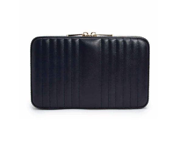WOLF Jewellery Case Maria Zip Medium Navy