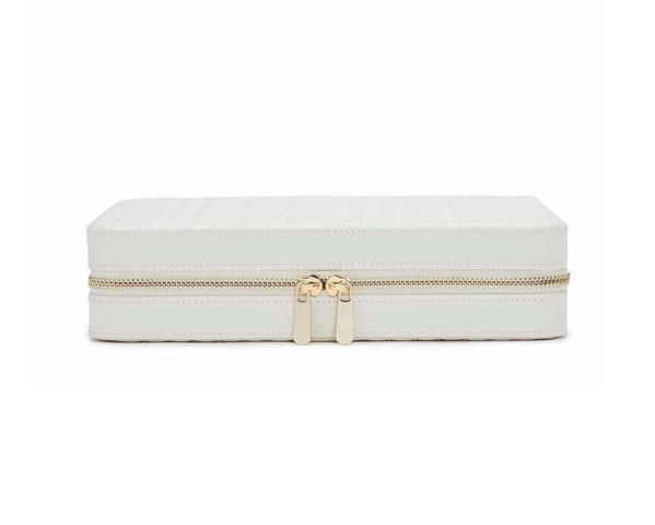 WOLF Jewellery Case Maria Zip Large White