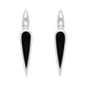 00183745 Sterling Silver Whitby Jet Toscana Pear Drop Two Piece Set S057