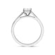 C W Sellors Platinum 0.70ct Diamond Princess Cut Shoulder Solitaire Ring, FEU-1477