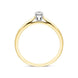  00177338 18ct Yellow Gold 0.15ct Brilliant Cut Diamond Solitaire Ring FEU-2144