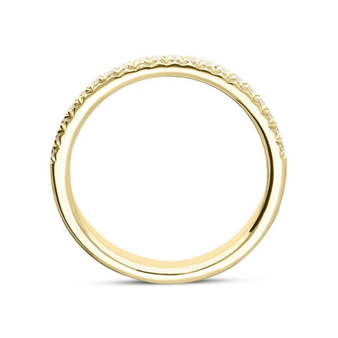 00177631 18ct Yellow Gold 0.20ct Diamond Wedding Ring FEU-2213