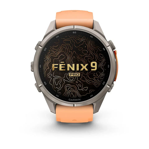 Garmin Fenix 9 Pro Titanium Orange GPS Smartwatch with inReach®