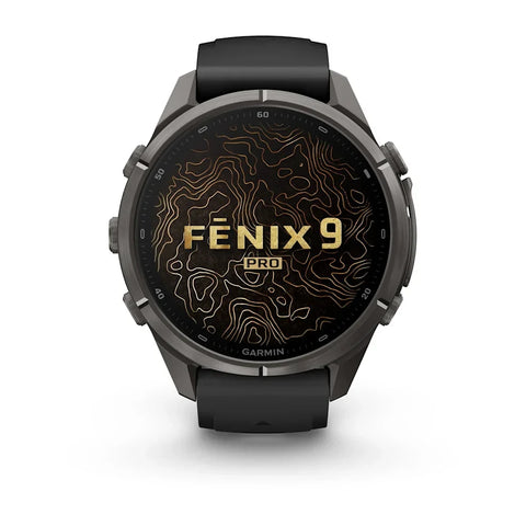 Garmin Fenix 9 Pro Carbon Gray DLC Titanium Black GPS Smartwatch with inReach®