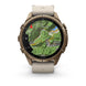 Garmin Fenix 9 Pro Autumn Gold Titanium Leather GPS Smartwatch with inReach®