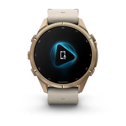 Garmin Fenix 9 Pro Autumn Gold Titanium Leather GPS Smartwatch with inReach®