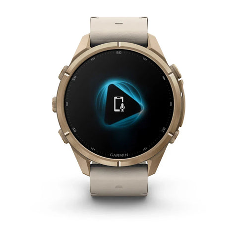 Garmin Fenix 9 Pro Autumn Gold Titanium Leather GPS Smartwatch with inReach®