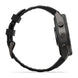 A black rugged smartwatch shown from a side profile view against a clean white background.