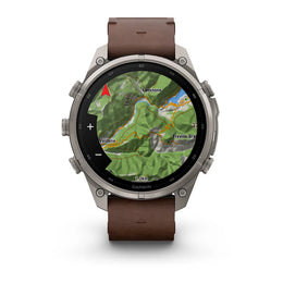 Garmin Fenix 9 Pro Titanium Leather GPS Smartwatch with inReach®