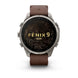 Garmin Fenix 9 Pro Titanium Leather GPS Smartwatch with inReach®