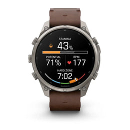 Garmin Fenix 9 Pro Titanium Leather GPS Smartwatch with inReach®