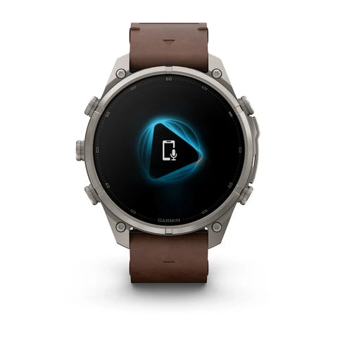 Garmin Fenix 9 Pro Titanium Leather GPS Smartwatch with inReach®