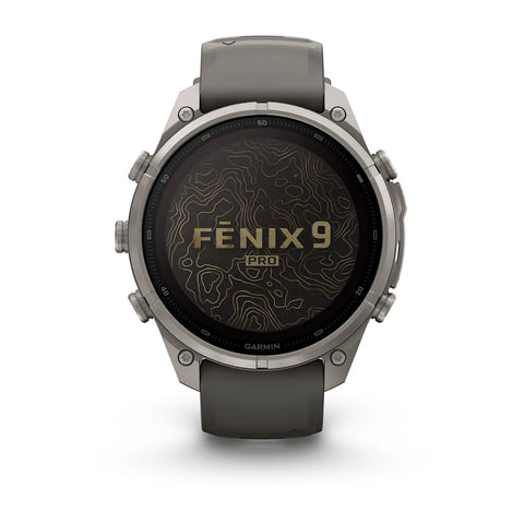 Garmin Fenix 9 Pro-Solar Titanium Pebble Grey Watch With InReach Connectivity