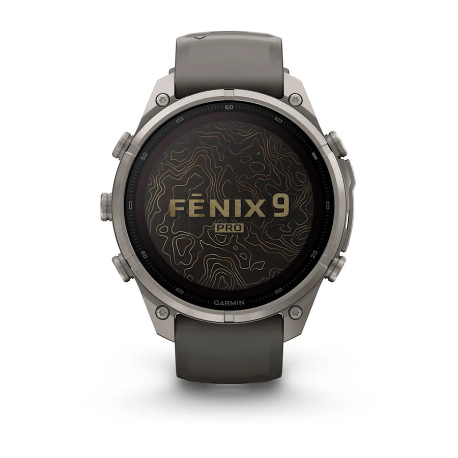 Garmin Fenix 9 Pro-Solar Titanium Pebble Grey Watch With InReach Connectivity
