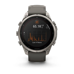 Garmin Fenix 9 Pro-Solar Titanium Pebble Grey Watch With InReach Connectivity
