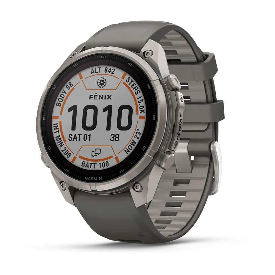 Garmin Fenix 9 Pro-Solar Titanium Pebble Grey Watch With InReach Connectivity