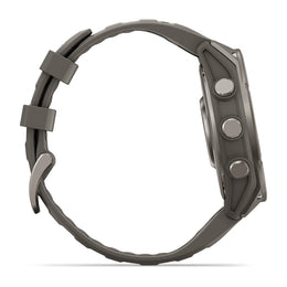 Black smartwatch on a white background
