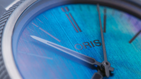 Oris ProPilot X Calibre 400 Laser Watch with lasered titanium dial, titanium strap, titanium case