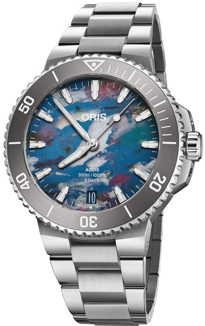 Buy Oris Aquis Date Upcycle Calibre 400 43.5mm Watch with crypto