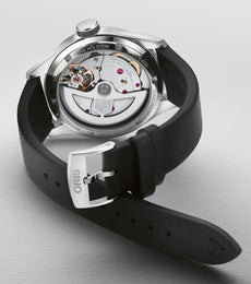 Oris Big Crown Pointer Date Calibre 403 Leather Watch with blue dial, leather strap, steel case
