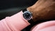Oris Big Crown Pointer Date Calibre 403 Leather Watch with blue dial, leather strap, steel case