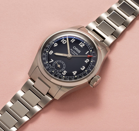 Oris Big Crown Pointer Date Calibre 403 Midnight Blue Watch with steel bracelet, steel case