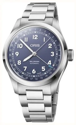Oris Big Crown Pointer Date Calibre 403 Midnight Blue Watch with steel bracelet, steel case