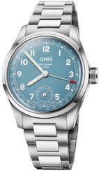 Oris Big Crown Pointer Date Calibre 473 Teal Blue Watch with steel bracelet, steel case