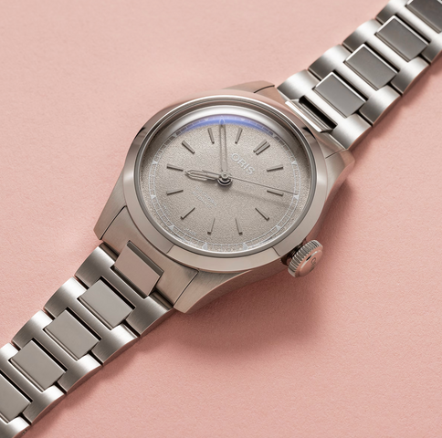 Oris Big Crown Beige Watch with steel bracelet, steel case