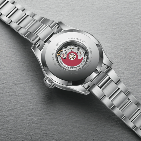 Oris Big Crown Beige Watch with steel bracelet, steel case