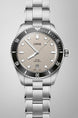 Oris Divers Date Watch with beige dial, steel bracelet, steel case