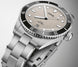 Oris Divers Date Watch with beige dial, steel bracelet, steel case