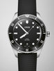 Oris Divers Date Watch with black dial, steel bracelet, steel case