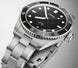 Oris Divers Date Watch with black dial, steel bracelet, steel case