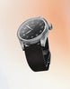 Oris ProPilot Date 41mm Leather Strap Watch with black dial, leather strap, steel case