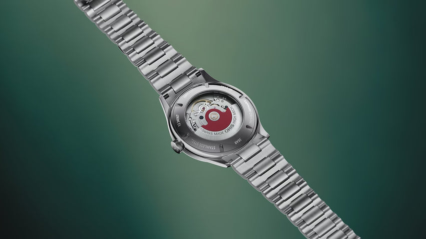 Oris Artelier Date 38mm Stainless Steel Watch with blue dial, stainless steel strap