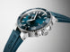 Oris Aquis Date Small Seconds Rubber Watch with blue dial, rubber strap, steel case