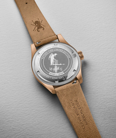 Oris Big Crown Pointer Date Father Time 40mm Limited Edition Watch with white dial, leather strap, bronze case