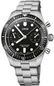 Oris Divers Sixty Five Chronograph Bracelet Watch with black dial, steel bracelet, steel case