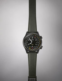 Oris ProPilot Altimeter Meters Watch with black dial, textile strap, titanium pvd case