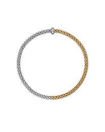 Fope 18ct Yellow & White Gold Bicolour Diamond Flex'it Bracelet