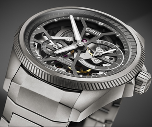 Oris Big Crown ProPilot X Calibre 115 Skeleton Bracelet Watch with titanium strap, titanium case