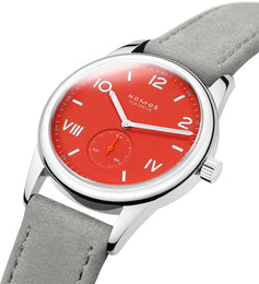 Nomos Glashutte Club Campus 38 Nonstop Red Sapphire Crystal Watch