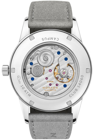 Nomos Glashutte Club Campus 38 Endless Blue Sapphire Crystal Watch