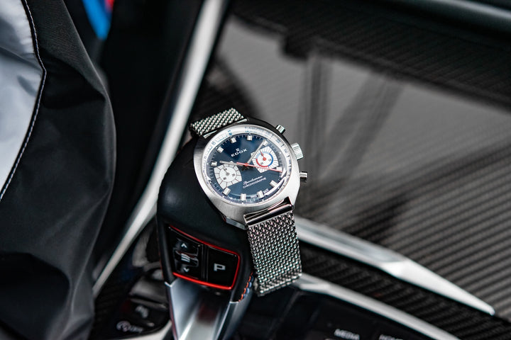 Edox Sportsman Chronographe Automatic Blue Limited Edition Watch