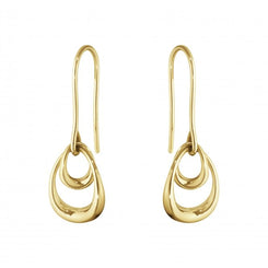 Georg Jensen Offspring 18ct Yellow Gold Hook Earrings