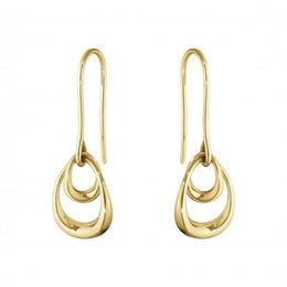 Georg Jensen Offspring 18ct Yellow Gold Hook Earrings
