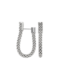 Fope 18ct White Gold Essentials Flex'it Mesh Chain Earrings